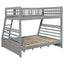 Keira - 2 Drawer Twin Over Full Bunk Bed - Gray
