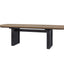 Double Pedestal Table Latte - Light Brown