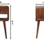 Mini Chestnut Curve Lower Bedside Nifhtstand