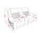 Alicia - Console Reclining Loveseat - Gray Black