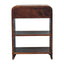 Aspen - Open Bedside Table - Dark Brown
