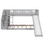 Twin Over Twin Bunk Stairway Bed With 2 Drawers And Slide - Gray