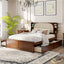 Headboard Bed With 2 Drawers And Trundle