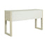 Geometric Carved Console Table With 3 Soft Close Drawers