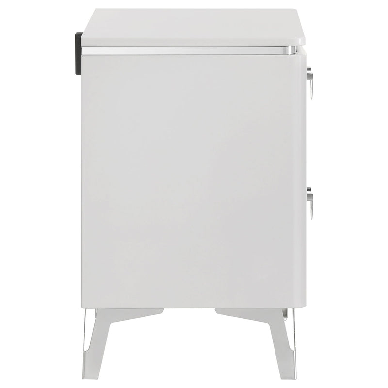 Buckley - 2 Drawer Nightstand - Gloss White