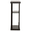 2 Shelf Console Table With V Shape Design - Brown