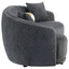 Lorraine - 2 Piece Upholstered Sofa Set With Tufting Trim - Dark Gray