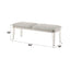 Laveda - Boucle Bench - Light Gray / White