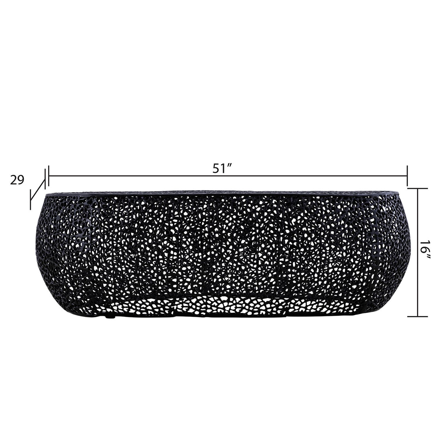 T3601 - Modern Oval Coffee Table