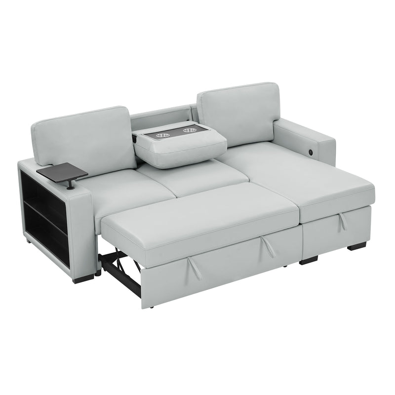Tracey - Sofabed With Pullout - Silver