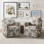 Wide Seat Arm Chair With 360 Degree Rotation