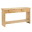 Fluted Console Table With Semi Circular Drawers - Natural