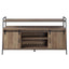 Rashawn - Rustic TV Stand - Oak