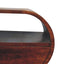 Large Chestnut Circular Bedside