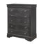 Shaker - 5 Pieces Bedroom Set With Crystal Inspired Tufted Headboard And LED Lighting