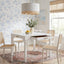 Alleyville - Square Dining Table With Storage Drawer - White