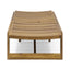 Outdoor Chaise Lounge With Adjustable Seating And Slat Panel - Yellow Brown