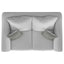 Alcazar - Arm Loveseat 2 Seater - Sand