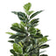 52" Tall, Artificial Plant, Rubber Tree, Indoor, Fake, Floor, Greenery, Potted, Real Touch, Decorative - Green / Black