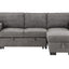 Estelle - Fabric Reversible Sleeper Sectional With Storage Chaise Drop-Down Table 2 Cup Holders And 2 USB Ports