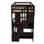 Loft Bed With Storage Drawers, Desk And Stairs With Shelves