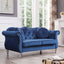 Stylish Flared Arm Loveseat