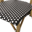Outdoor Rattan And Aluminum French Bistro Chair Set