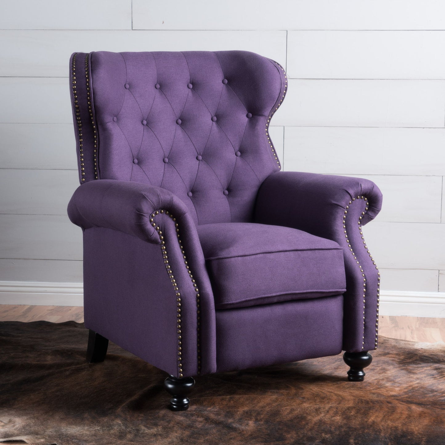 Modern Manual Push Back Recliner Chair