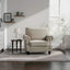 Upholstered Accent Armchair With Turned Legs For Living Room