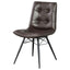 Back Dining Chairs With Button Tufting (Set of 4) - Brown