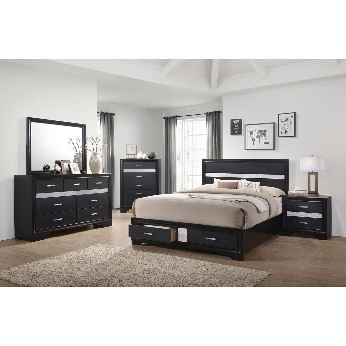 Storage Platform Bed 2 Drawer