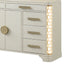 Jasmine - 8 Drawer Dresser With Side LED Lightning - Beige
