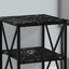 3 Tier Accent Table, Side Marble Look Contemporary & Modern