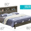 Bed With Transitional Design Stylish
