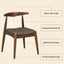 5 Piece Dining Set With 1 Table And 4 Upholstered Chairs - Brown / Walnut