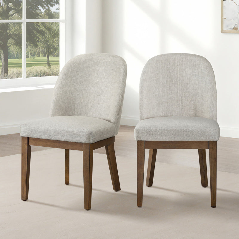 Phoenix - Dining Chair (Set of 2) - Chestnut / Light Gray