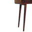 Curved Hallway Table - Chestnut