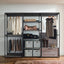 Monica - Walk-In Closet System With Modular Design - Rustic
