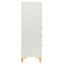 Chesney - 5 Drawer Chest With Trim - White