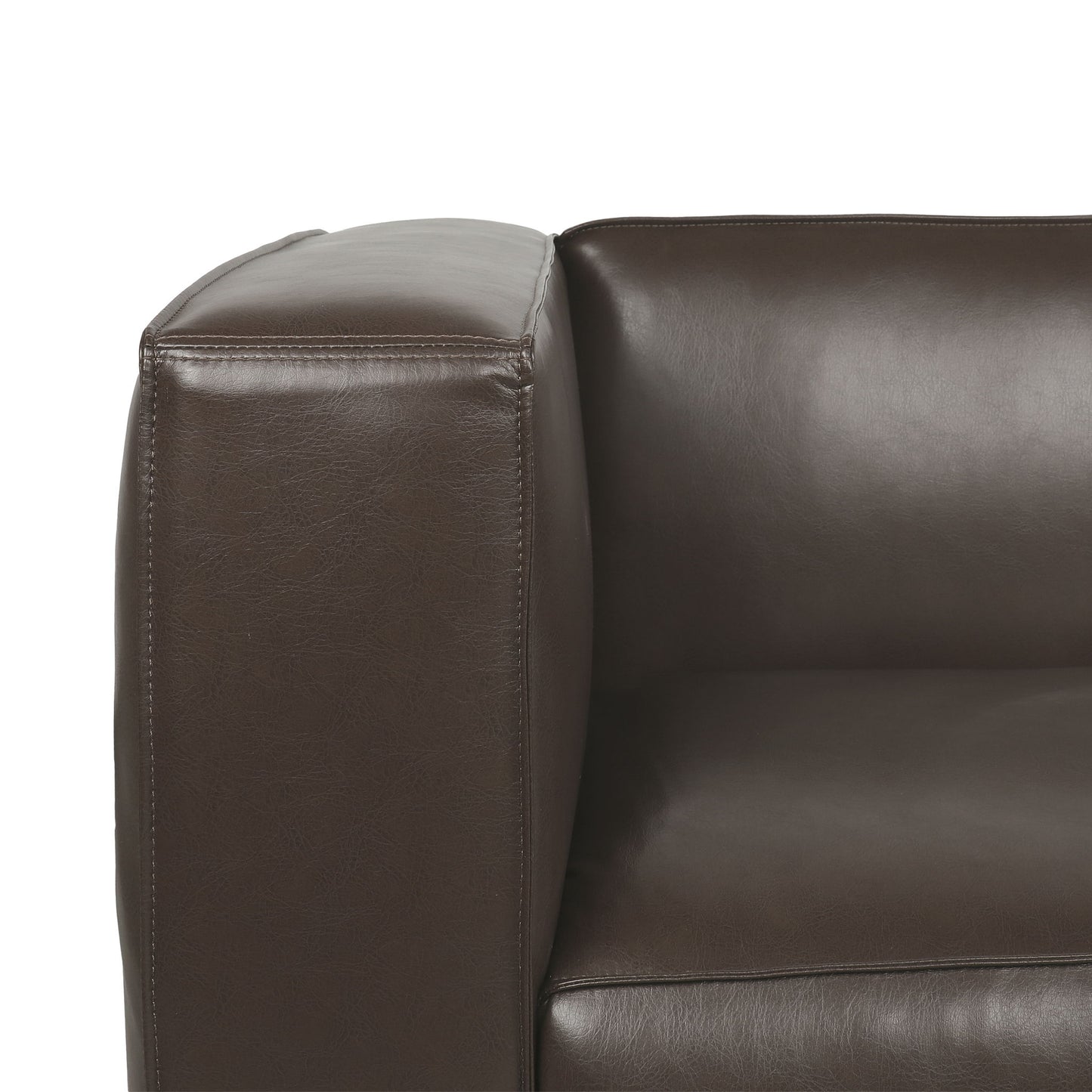 Contemporary 3 Seater Sofa With Tuxedo Design