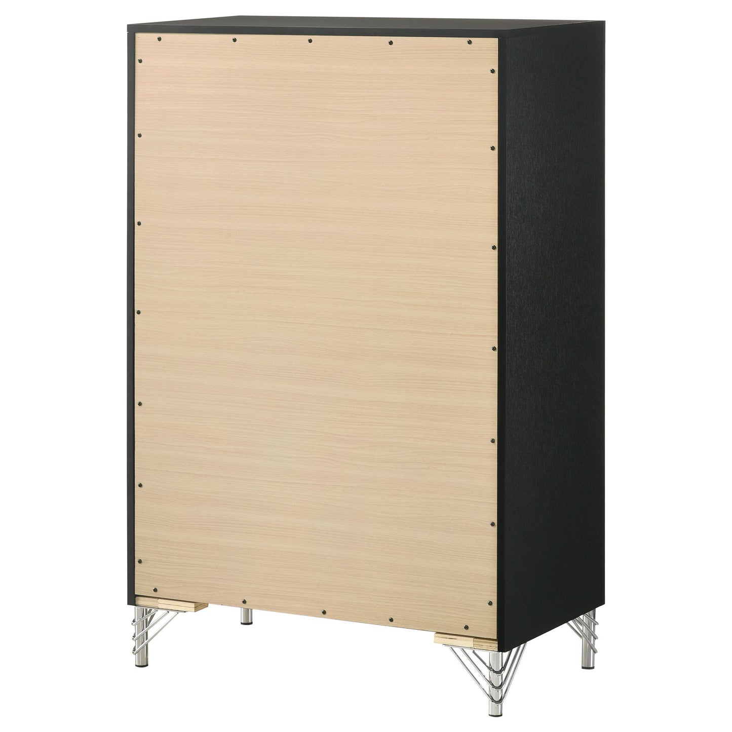 Malcolm - 5 Drawer Bedroom Chest - Black