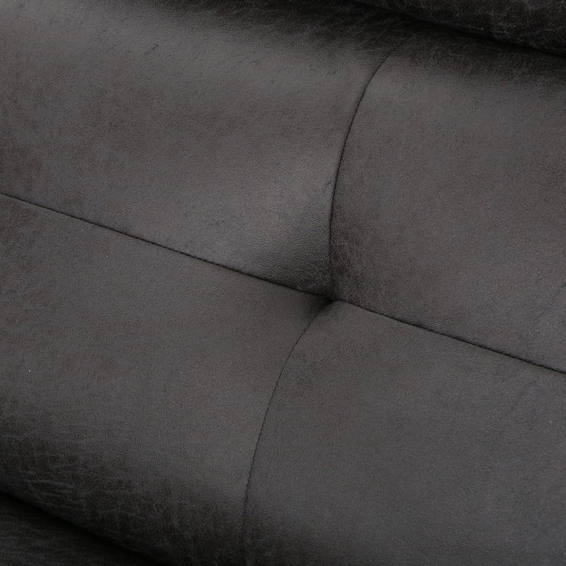 Alma - Contemporary Upholstered Loveseat Recliner - Slate