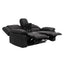 Reclining Console Loveseat - Black - Fabric