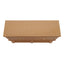 Console Table With 4 Soft Close Drawers, Thick Bottom Shelf For Living Room - Natural