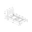 Bed, Upholstered, Frame Only, Transitional