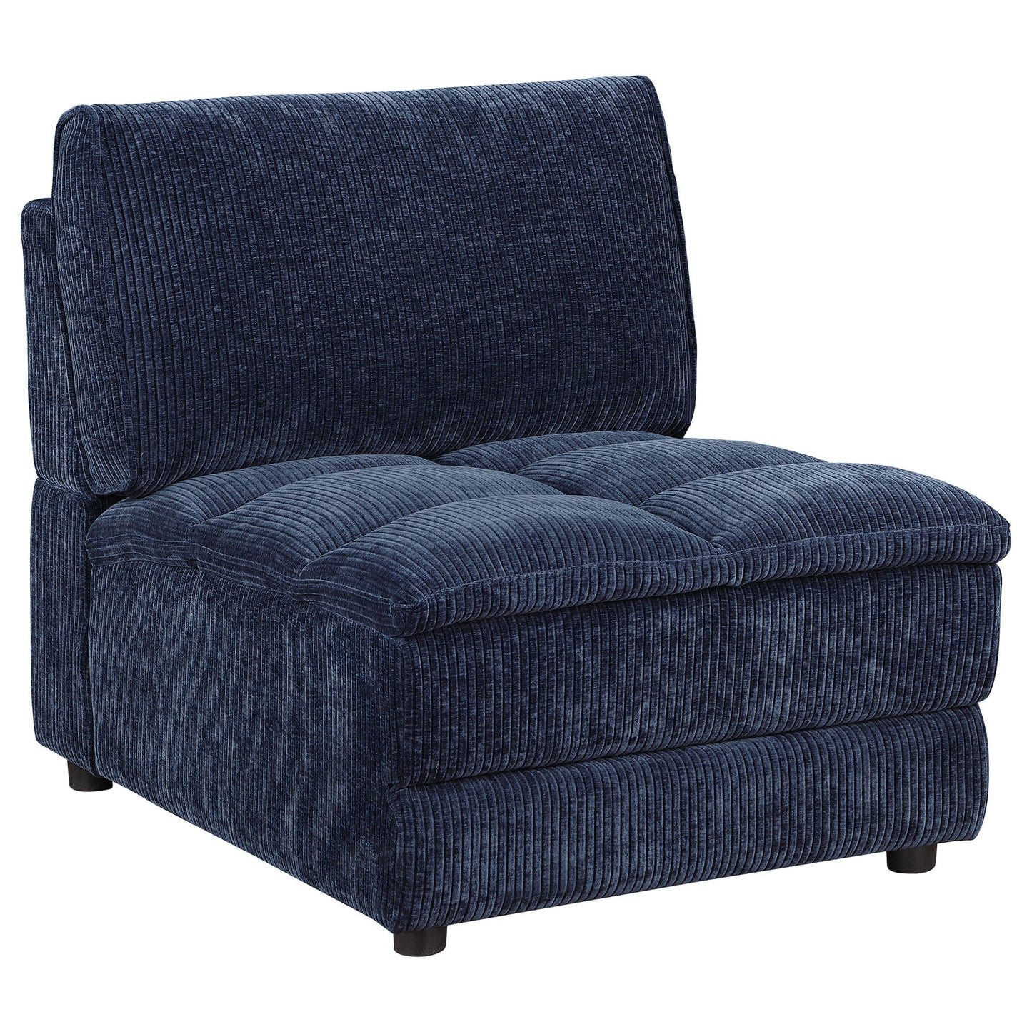 Azure - 5 Piece Upholstered Modular Sectional Sofa - Blue
