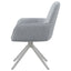 Flare - Arm Side Dining Chair With Tufting - Gray