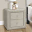Nightstand, Storage Drawer Versatile Use, Upholstered, Transitional