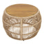 Round Side Table With Rope Frame