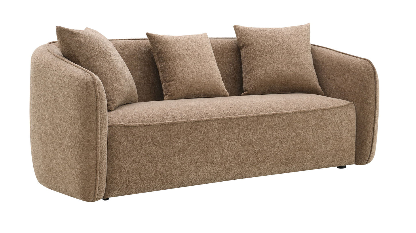 Keith - 3 Piece Living Room Set (Comes With Matching Color Toss Pillows)